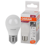 Лампа сд Е27 G45 10W 4000К 800Лм шар матовый LED Value OSRAM