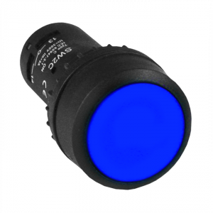 Кнопка SW2C-11 возвратная синяя EKF