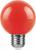 Лампа светодиодная 3W G60 230V E27 красный, LB-371 для белт-лайта Feron