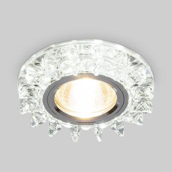 Встраиваемый светильник Racki 6037 MR16 зеркальный/серебро Elektrostandard