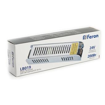 Блок питания для сд ленты 24V IP20 200W LB019 Feron