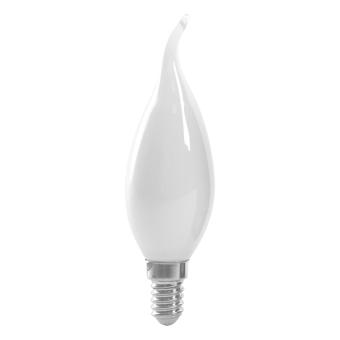 Лампа сд Е14 C35 15W 2700K филамент свеча на ветру матов. LB-718 Feron