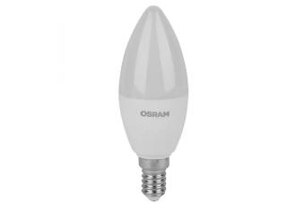 Лампа сд Е14 C37  7W 4000К 560Лм свеча матовая LED Value OSRAM