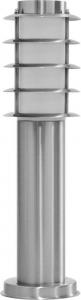 Светильник садово-парковый «Техно» (НБУ)  DH027-450 18W, E27, 230V, IP44, цвет серебро, столб малый, 118*118*450мм Feron