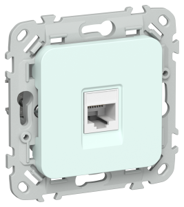 Розетка RJ45 кат.5Е UTP С/У Холодный Лед FLITE