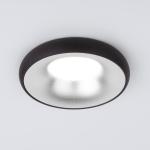 Встраиваемый светильник Void 118 MR16 серебро/черный Elektrostandard
