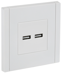 Розетка USB А+А 3,1А С/У Белый Forte&Piano