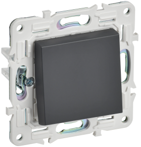 Переключатель 1-кл 10А C/У проходной Титан Skandy