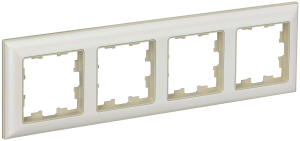 Рамка 4-я Бежевый/Жемчужный Brite