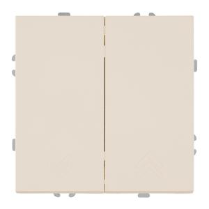 Выключатель 2-кл 10А С/У кнопочный Кашемир Эмили