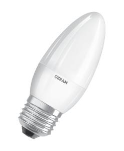 Лампа сд Е27 C37 10W 3300К 800Лм свеча матовая LED Value OSRAM
