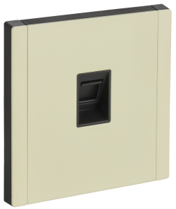 Розетка RJ45 кат.5Е С/У Металл серый сланец Forte&Piano