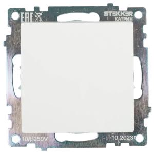 Переключатель 1-кл 10А С/У Белый Катрин