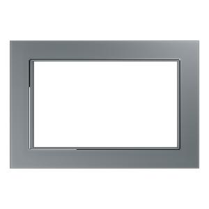 Рамка 2-я без перемычки стекло Серебро Катрин