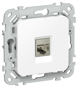 Розетка RJ45 кат.5Е STP С/У Белый FLITE