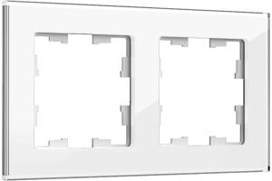 Рамка 2-я Cтекло Белый Brite