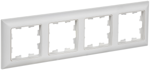 Рамка 4-я Арктический Белый/Белый Brite