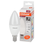 Лампа сд Е14 C37  7W 4000К 560Лм свеча матовая LED Value OSRAM