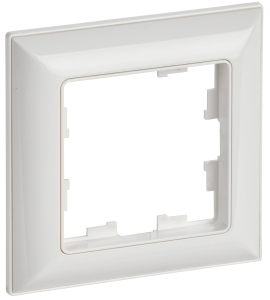 Рамка 1-я Белый/Белый Brite