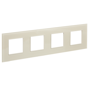Рамка 4-я Стекло Бежевый Skandy