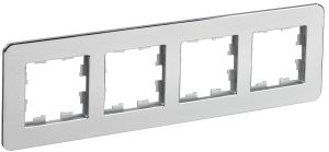 Рамка 4-я Металл Алюминий Brite