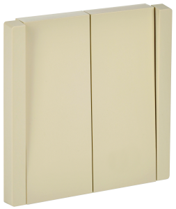 Выключатель 2-кл 10А С/У Ваниль Forte&Piano