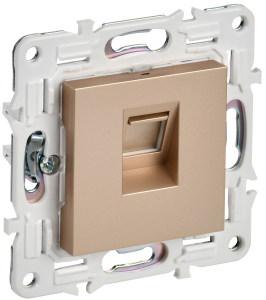 Розетка RJ45 кат.6 С/У Песочный Skandy
