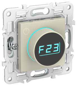 Термостат для теплого пола с электронным индикатором Бежевый Skandy