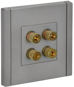 Розетка Аудио 4-м С/У Сталь Forte&Piano