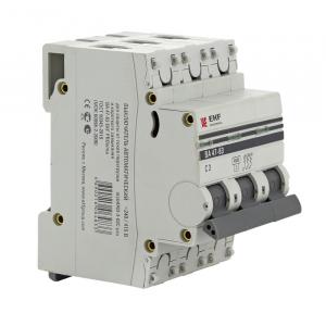 Автоматический выключатель 3P 20А (C) 4,5kA ВА 47-63 EKF PROxima