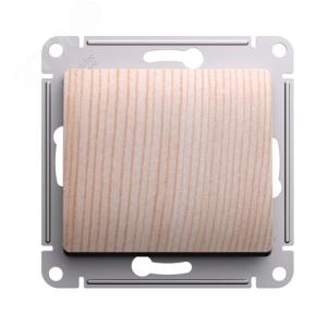 Выключатель 1-кл 10А С/У Сосна Glossa