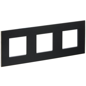 Рамка 3-я Металл Черный Skandy