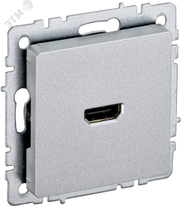 Розетка HDMI С/У Алюминий Brite