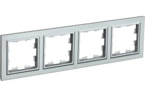 Рамка 4-я Алюминий Brite