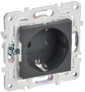 Розетка 1-м 16А С/У З/К Титан Skandy