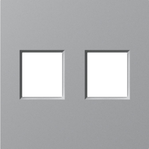 Накладка для розеток 2-м RJ45 TV SAT Матовый серый A07 Donel