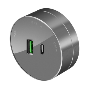 Розетка USB А+С, 18Вт, 5В/3А Графит MultiTrack Systeme Electric