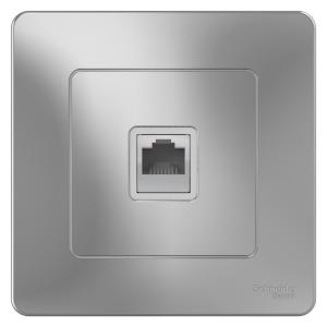 Розетка RJ45 кат.5Е С/У Алюминий Blanca