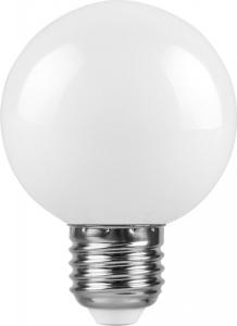 Лампа светодиодная 3W G60 230V E27 6400K LB-371 для белт-лайта Feron
