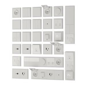 Накладка для розеток 2-м RJ45 SAT Белый R98 Donel