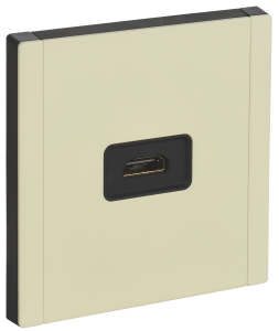 Розетка HDMI С/У Металл серый сланец Forte&Piano