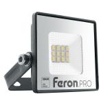 Светодиодный прожектор 10W 6400K  черный IP65 Feron.PRO LL-1000