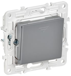 Выключатель карточный 30А С/У Серый Skandy