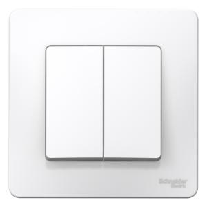 Выключатель 2-кл 10А С/У Белый Blanca