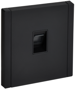 Розетка RJ45 кат.6 С/У Металл Черный Forte&Piano