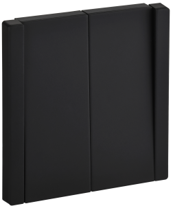 Переключатель 2-кл 10А С/У перекрестный Металл Черный Forte&Piano