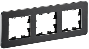 Рамка 3-я Металл черный Brite