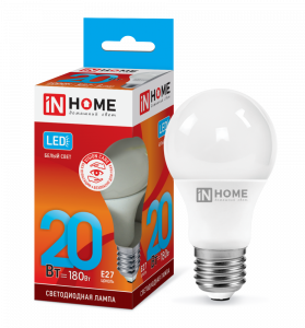 Лампа светодиодная LED-A60-VC 20Вт 230В Е27 4000К 1900Лм IN HOME