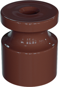 Изолятор универсальный пластиковый, цвет - какао(10шт/уп) розничная упаковка