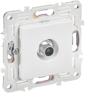 Розетка TV антенна С/У оконечная Арктический белый Skandy